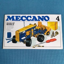 Meccano Vintage Book of Models #4 Brochure 1978 Erector Meccanoman Booklet Guide