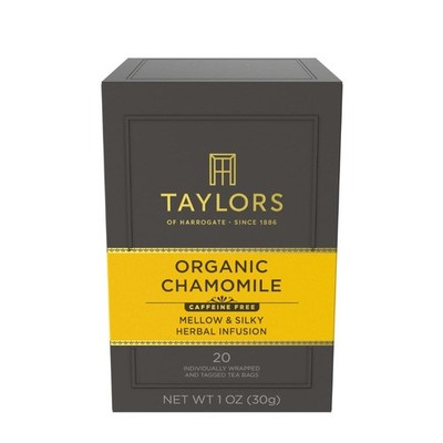 Taylors of Harrogate Organic Chamomile Herbal Tea, 20 Count (Pack 1)