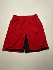 Nike Basketball Shorts Red Athletic Sport Performance - Boys L Husky