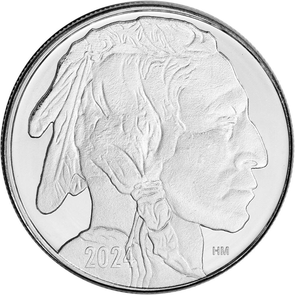 TWENTY (20) 1 oz Highland Mint Silver Round - Buffalo .999 Roll