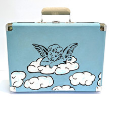 Crosley Cruiser Deluxe Turntable CR8005D-TU Custom Hand Painted Angel Bluetooth