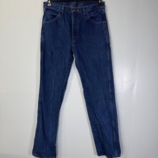 Rustler Vintage Regular Fit Straight Leg Classic Blue Men's Jeans Sz 32x32