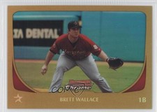 2011 Bowman Chrome Gold Refractor 21/50 Brett Wallace #136 fm0