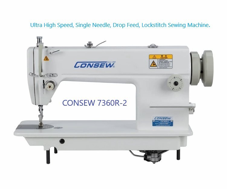 CONSEW 7360RB-2 Sewing Machine + Table + Servo Motor "FREE SHIPPING"