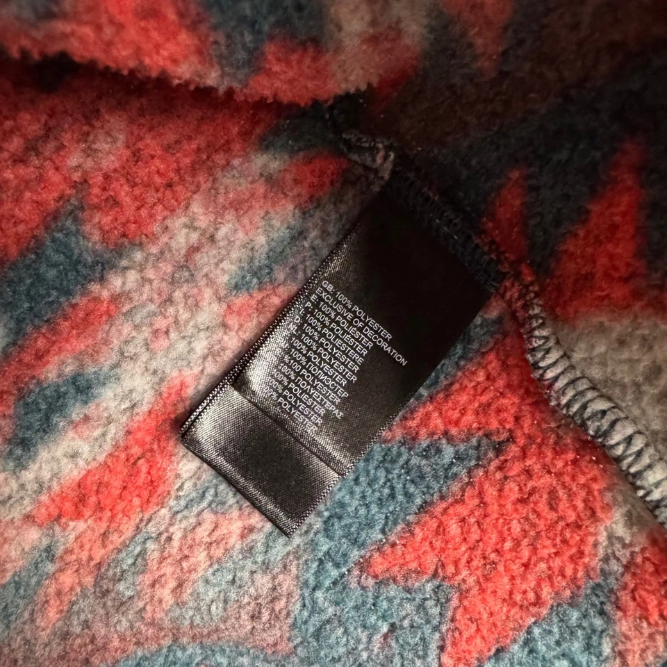 Suéter Pullover The North Face Para Hombres Grande Fair Isle Polar 1/4 Cremallera Naranja Azteca Foto 4 de 4