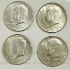 Lot Of 4 Silver Kennedy Half Dollar ( 40% Silver)( Silver Spot $88/oz) # KHD40#2