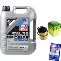 Mann Inspektionspaket 5L Liqui Moly Top Tec 5W-30 FüR Opel Corsa D 1.2 1.0 1.4