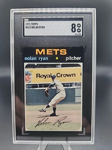 1971 Topps Nolan Ryan 513, SGC 8, Beautiful Card