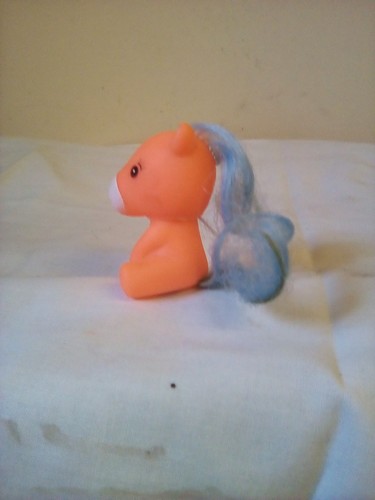 Takara Tokyo Retro Moda Pony Figura Suave Color Raro Naranja Azul Pelo - Imagen 2 de 6