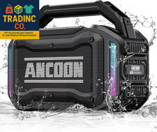 Speakers Bluetooth Wireless: 80W Peak Loud Speaker with Bass, 20H Playtime, IPX