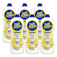 Soft Scrub 15020CT 36 oz Bottle All Purpose Cleanser - Lemon Scent (6/CT) New