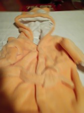 Baby Robe By Cloud Island super soft plush fox hood size 6-9 months Pastel Orang