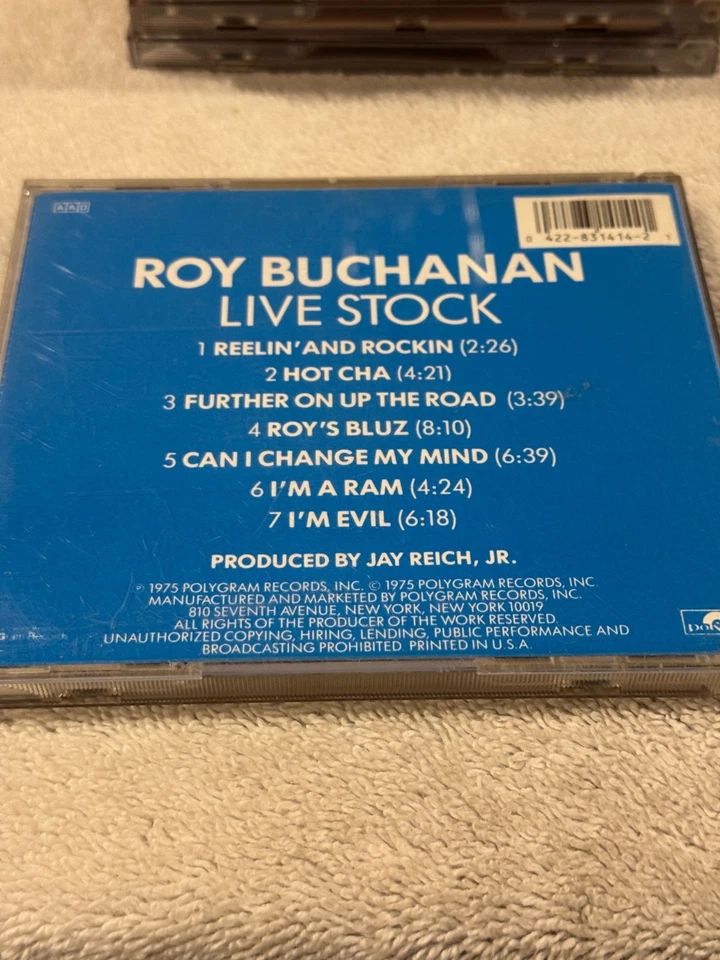Roy Buchanan - Live Stock CD - GOOD CONDITION!!! Foto 2 de 2