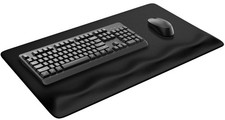 Large Mouse Pad with Wrist Rest, Desk Pad with Built in Wrist Rest, Waterproo...