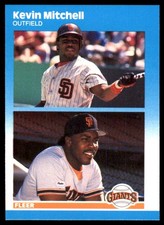 Kevin Mitchell 1987 Fleer Update #U-82 Giants MLB READ FREE SHIP AutographDen