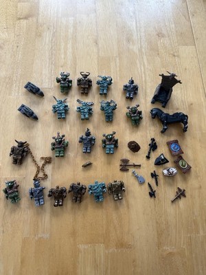 Mega Bloks Krystal Wars  Orcs Minifigure Lot Horse 9891Weapons Construx Set