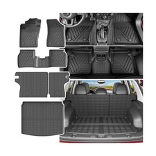 powoq Floor Mat Compatible with 2017-2025 Jeep Compass Trunk Mat Backrest Mat...