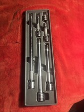 Snap-on 38 Chrome Knurled Extension Set Mixed Set Wobble And Wobble Plus Snap-on 38 Chrome Knurled Extension Set Mixed Set Wobble And Wobble Plus