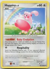 HP Happiny 76/127 Common Kagemaru Himeno Platinum Pokemon 2009