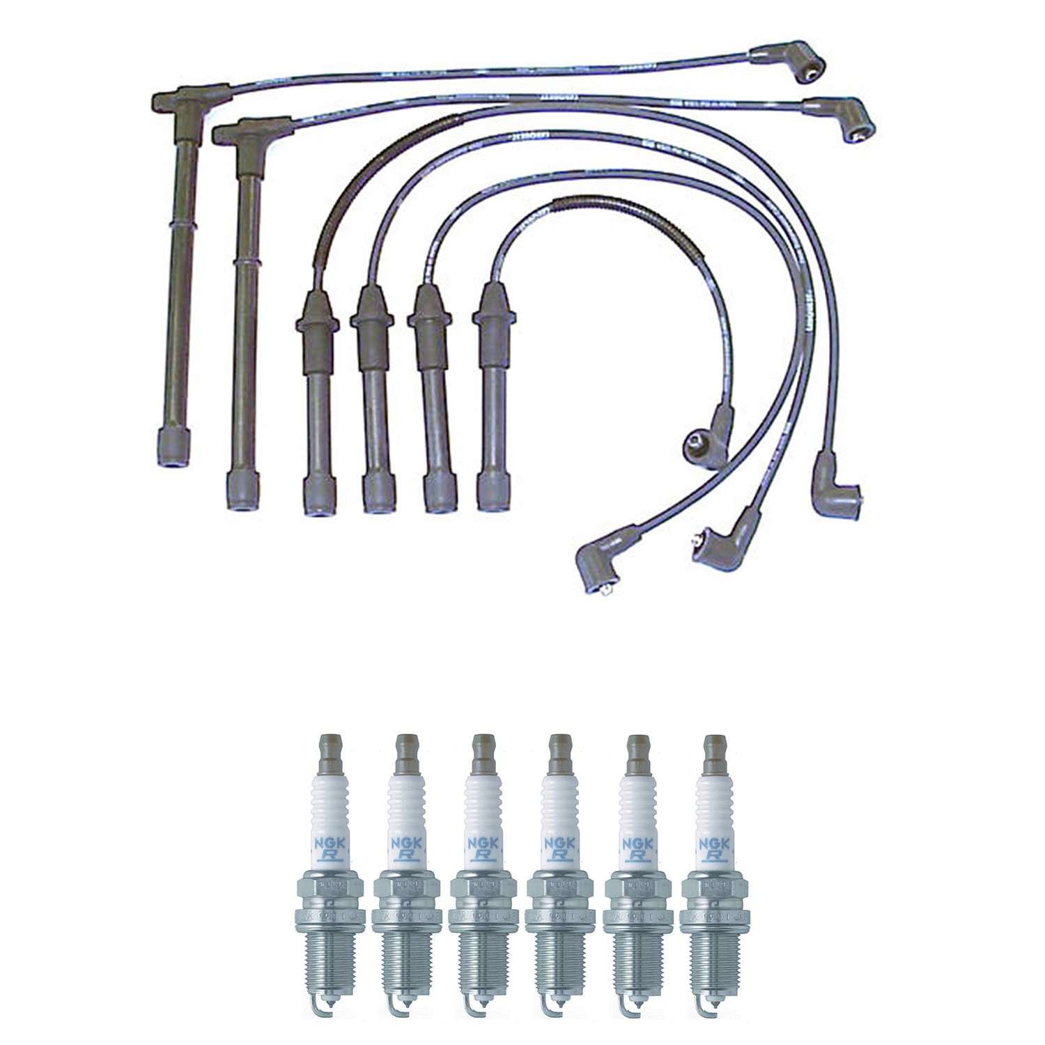 Denso Ignition Wires and NGK Spark Plugs Kit for Nissan Quest 1999-2000 3.3L V6