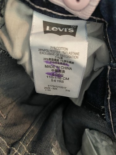 Lot of Girl’s Jeans Jeggings Size 6 Levi Cat & Jack Sonoma Four Pairs - Picture 15 of 18