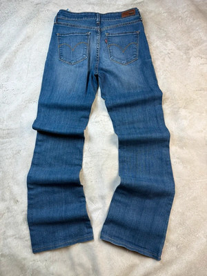 Vintage Levi's Jeans 27/34 S blau wash Y2K pasha Flared demi curve bootcut 0106