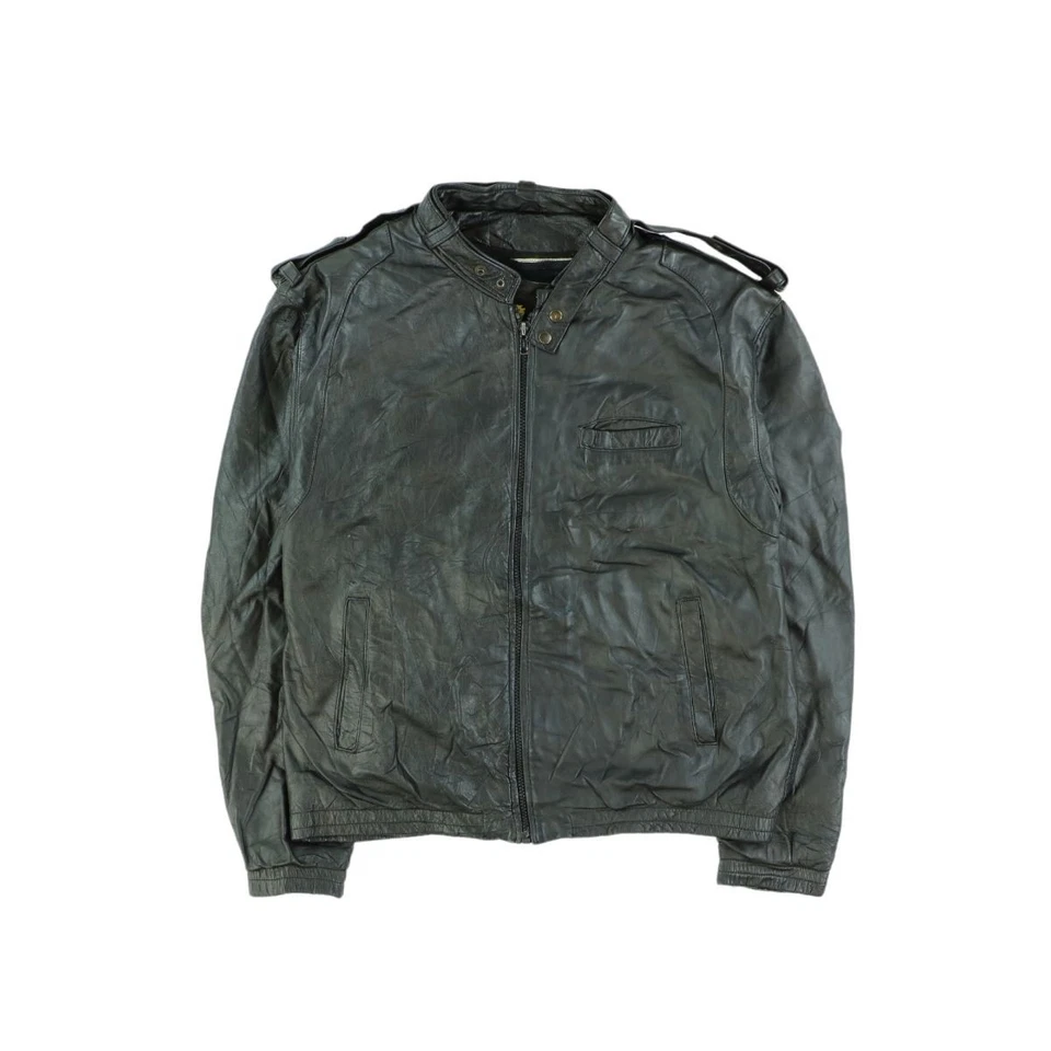 Fidelity Leather Jacket Fidelity Vintage Leather Jacket Black Size Large - Image 3 of 3