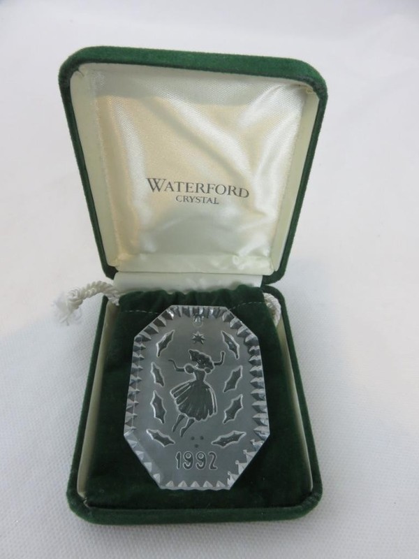 Waterford Crystal Ornament 12 Days of Christmas 9 Ladies Dancing 1992 w/Box