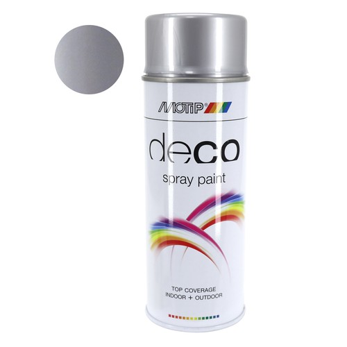 Peinture En Spray Acrylique PlastiKote – Argent Brillant, Séchage Rapide, 400 Ml, Fabriqué Aux Pays-Bas