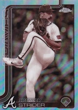 SPENCER STRIDER TOPPS CHROME SEPIA REFRACTOR ATLANTA BRAVES #46 2025 25