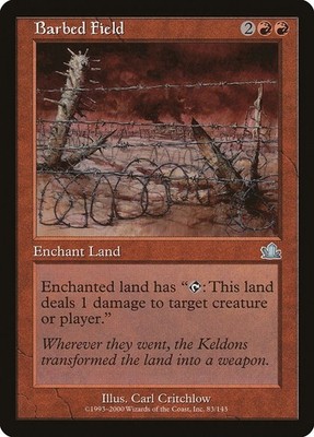 Barbed Field #83 ** (LP) - Prophecy MTG