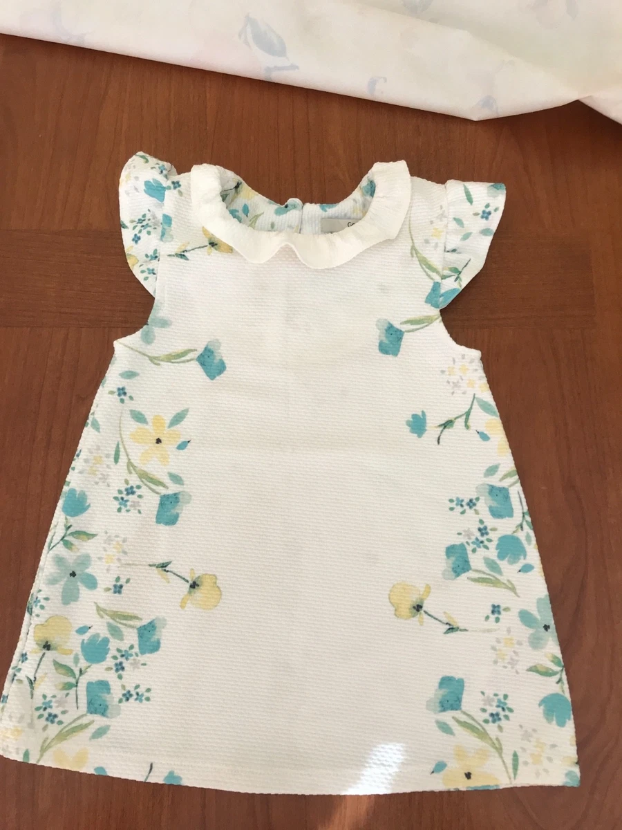 Vestitino bimba giromaniche 2 3 anni bianco a fiorellini eBay