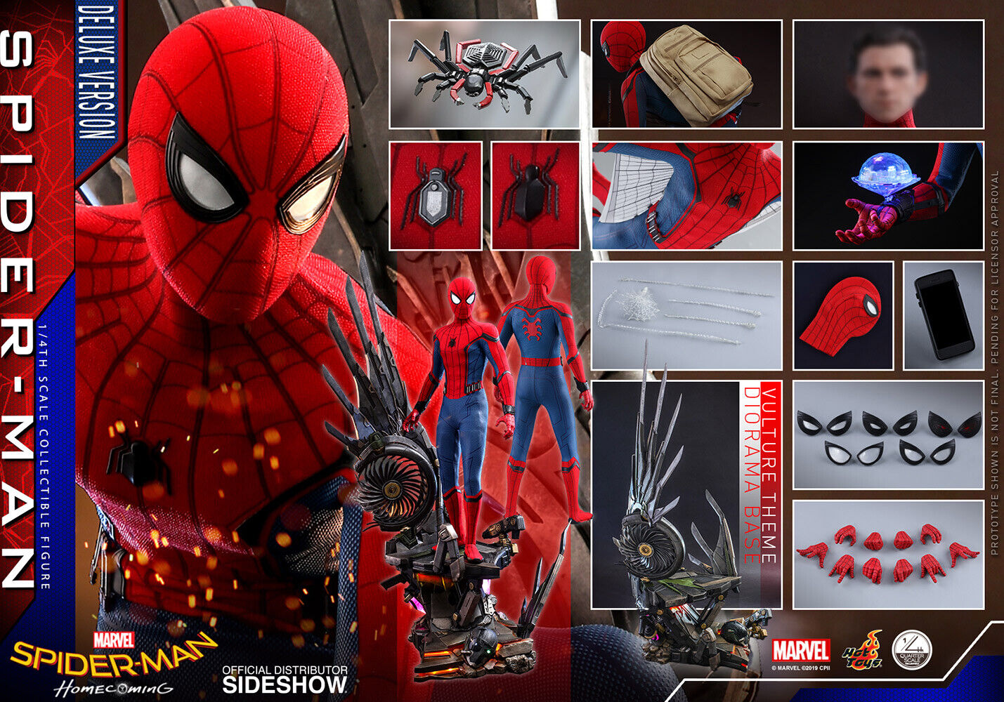 Spider-Man: Homecoming QS014 Spider-Man 1/4th Scale Figure