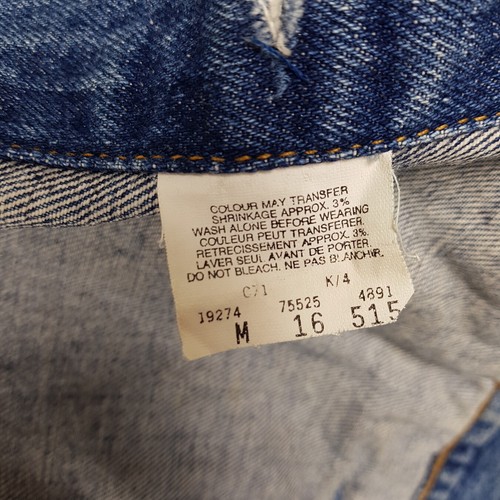 Giacca di jeans vintage Levi's 75525 uomo M blu oversize denim anni 90 giacca camionista - Foto 9 di 10
