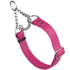 Dog Pet Martingale Collar W 3/4" x L 11"-15" Passionfruit Pink