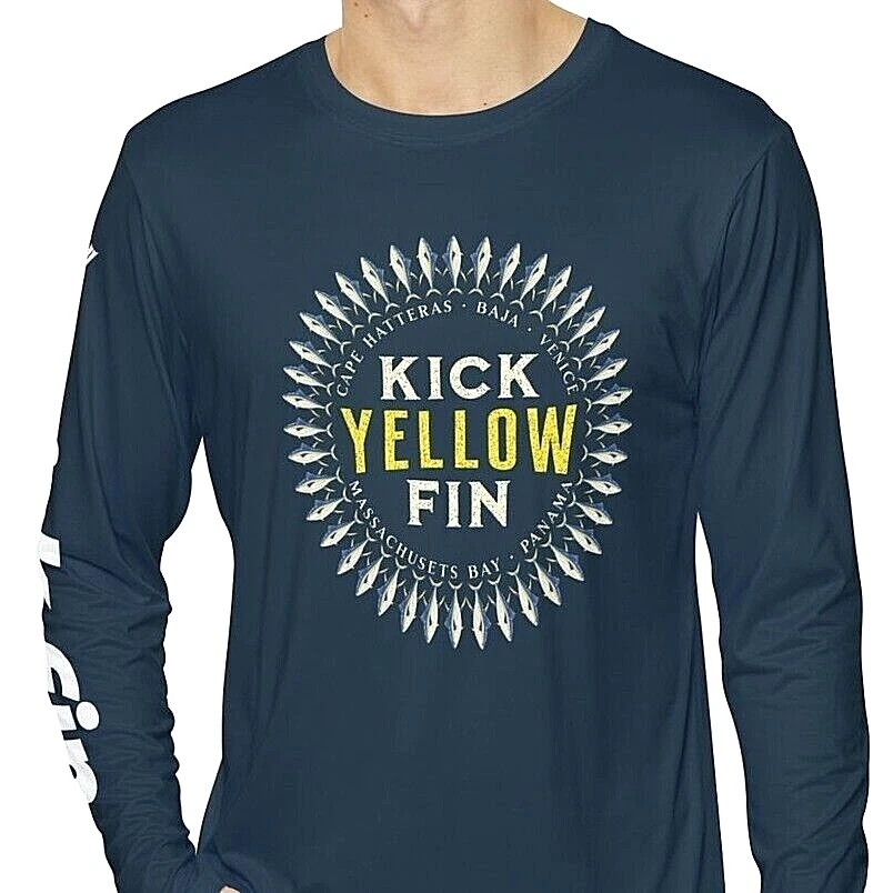 Kick Fin Sportswear Lightweight Moisture Wicking Long Sleeve Fishing T-Shirt