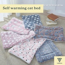 Self Warming Cat Bed Indoor - Heated Cat Blanket - Cat Bed Cushion