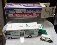 **Vintage - 1998 - HESS truck - RECREATION VAN w DUNE BUGGY & CYCLE - MINT w BOX