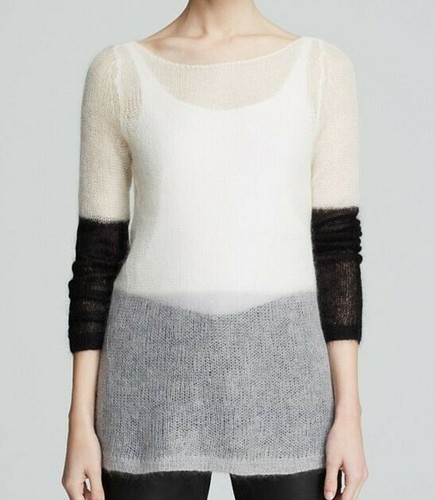 Eileen Fisher Color Block Mohair 