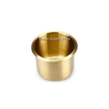 (Ten) Brass Poker Table Drink Cup Holder - Item 70-2006x10