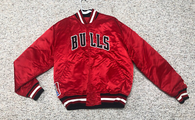 bulls starter jacket ebay