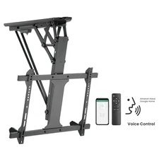 Smart Electric Motorized Fold Up Flip Down Pitched Slant Ceiling TV Mount 32-70"