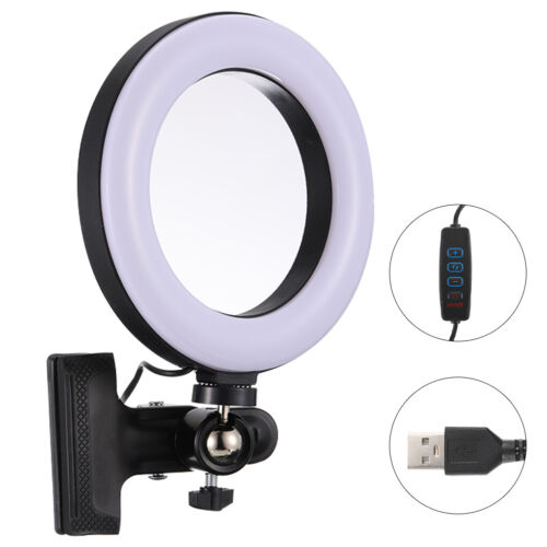 LED Ring Light Video Conference Clamp Mount USB Clip-On Lamp for Office - Picture 1 of 5