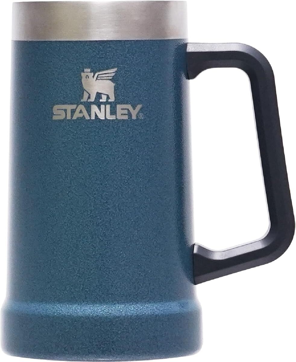 STANLEY 0.7L Hammertone Lake Blue Beer Mug Vacuum Insulated