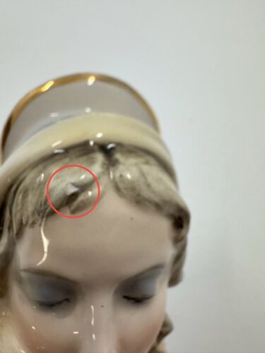 Vintage Italian Bust glazed Madonna Virgin Mary Baby Jesus Marked Italy 668 READ - Picture 9 of 13