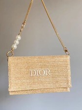 Beauty 2023 Summer Limited Edition Rattan Beige Cosmetic Pouch Storage Bag