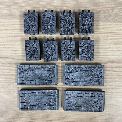ZWERGENSCHMIEDE STEINMAUERN BEMALT MODULAR GELÄNDE SET D&D RPG MORDHEIM