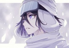 Anime kuchiki rukia Stitched Gaming Mat Desk