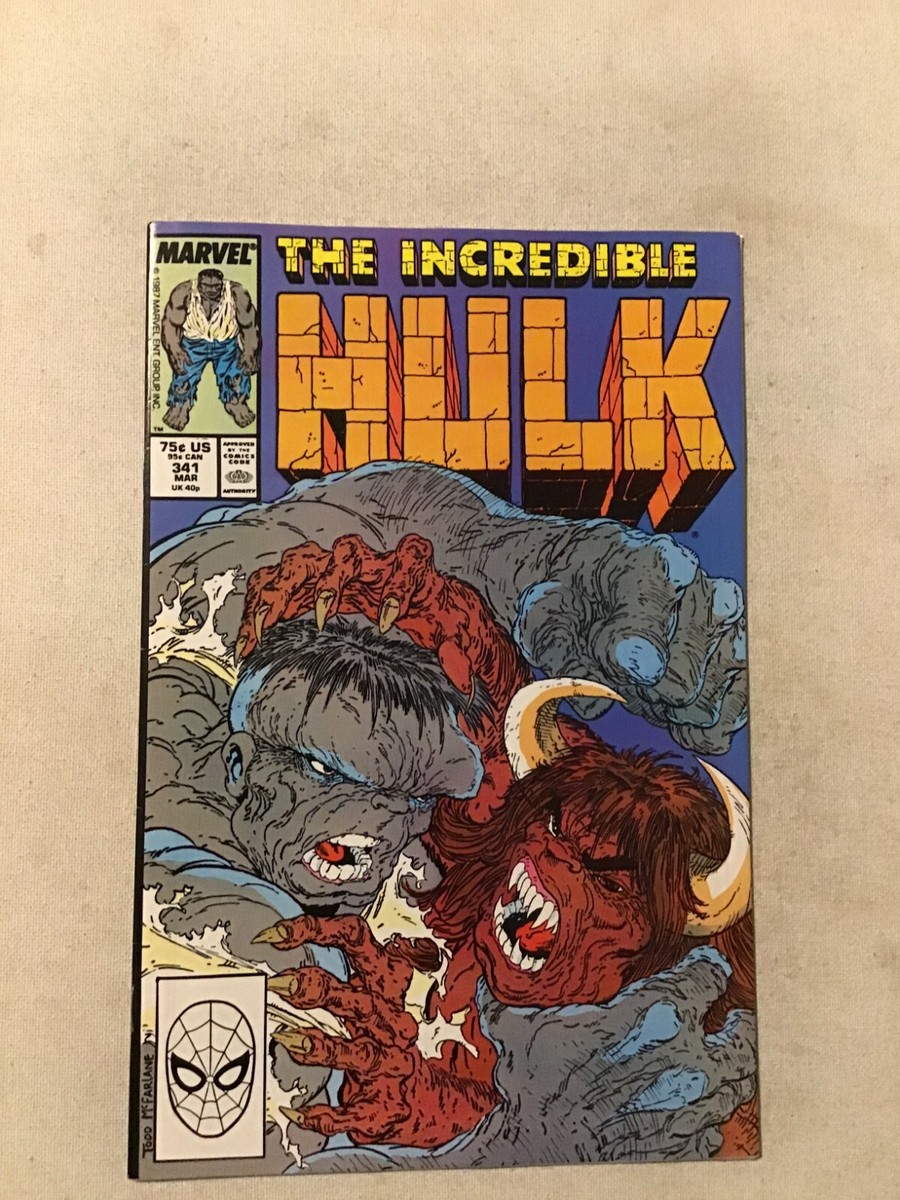 INCREDIBLE HULK 341 NM- 9.2 TODD MCFARLANE COVER AND ART | eBay