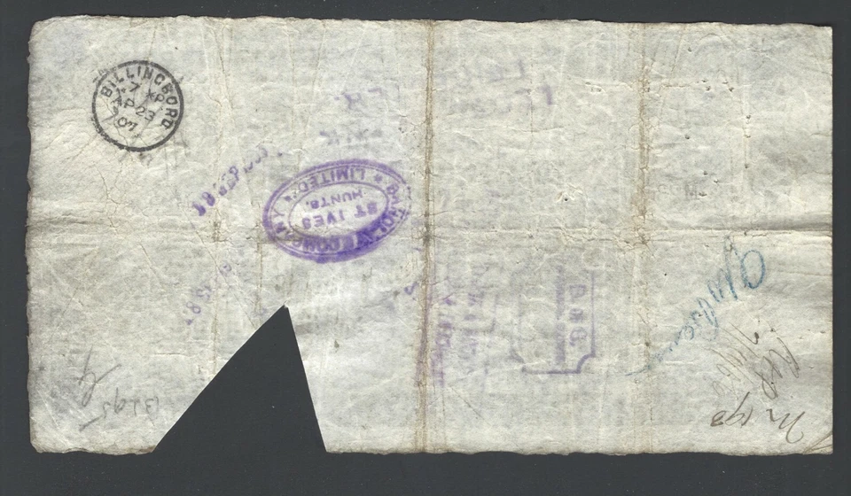 Great Britain Stamford, Spalding and Boston Banking Company 5 libras 1-5-1901 Foto 2 de 2